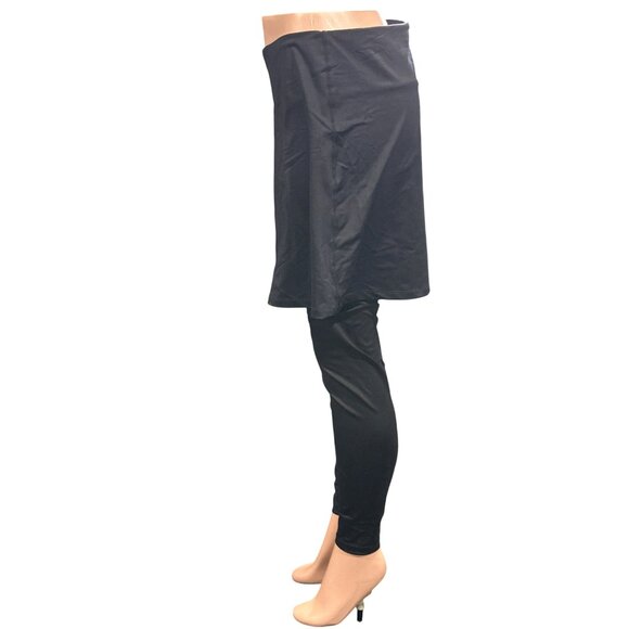 CCC Athletic Skirt Leggings Pocket on Leg Under Skirt Black Size Extra Large - Picture 2 of 8